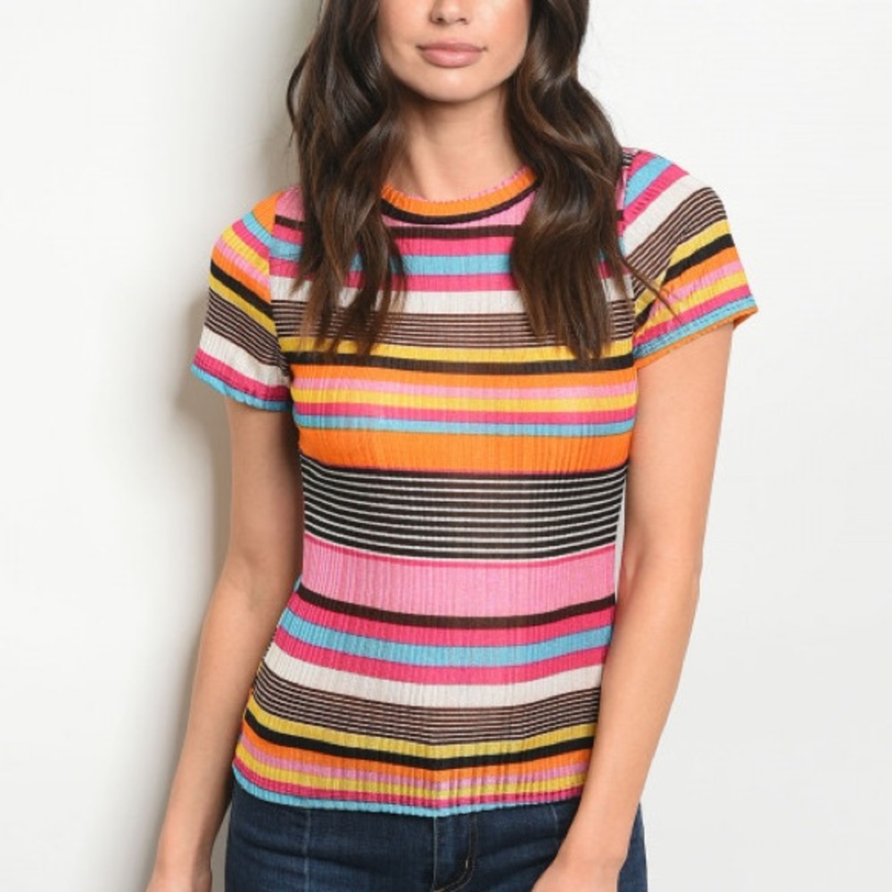 Fuchsia MultiColor Top